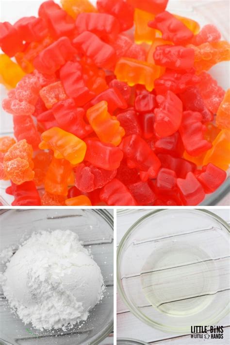 Gummy Bear Slime Recipe - Little Bins for Little Hands