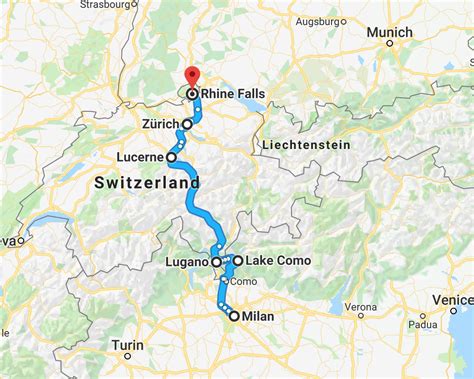 Rhine Falls Map