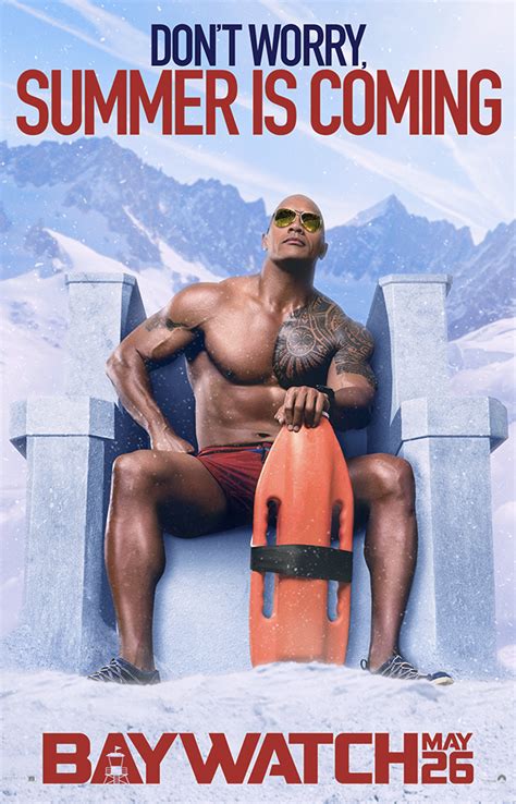 The New Baywatch Character Posters Will Quench Your Thirst Dwayne