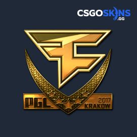 Sticker FaZe Clan Gold Krakow 2017 CSGOSKINS GG