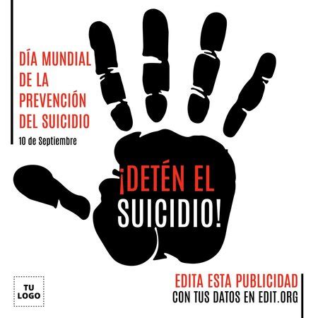 Hacer Carteles Sobre La Prevenci N Del Suicidio Online