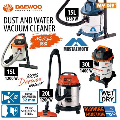 Mydiyhomedepot Daewoo Vacuum Cleaner 15l 20l 30l Wet And Dry 1200w