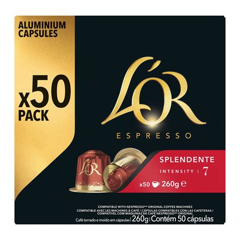 L Or Espresso Capsules De Caf Splendente Intensit Compatibles