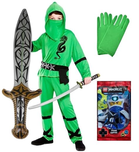 Str J Przebranie Ninja Zielony Karty Lego Ninjago Na Bal Karnawa