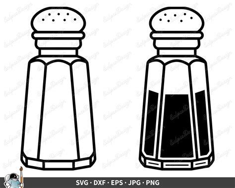 Salt And Pepper Shaker Svg Salt Pepper Vector Salt Clipart Australia