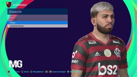 Face Gabriel Barbosa Pes 2021 20 19 Youtube