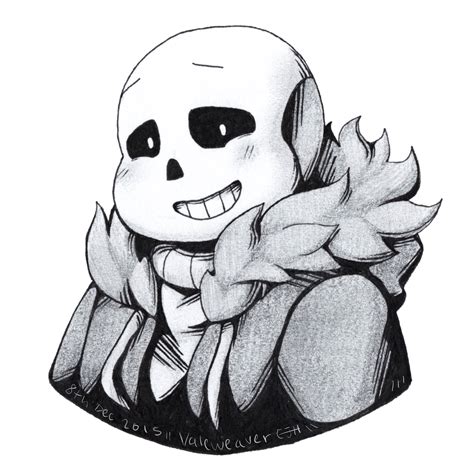 Sans, Pencil and Ink by Valeweaver on DeviantArt