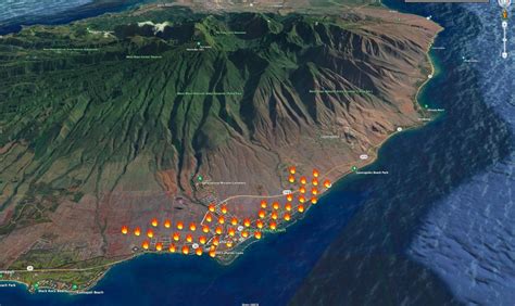 PHOTO Satellite Heat Detections Of Maui Hawaii Fires