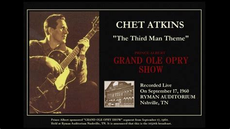 The Third Man Theme Chet Atkins Grand Ole Opry Live September