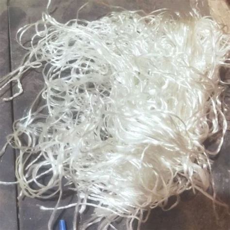 Plain White Nylon Yarn Waste For Knitting Packaging Type Loose At