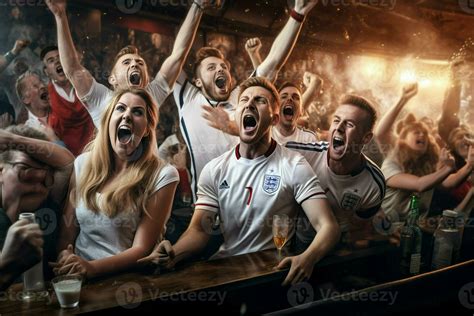 England Football Fans Cheering