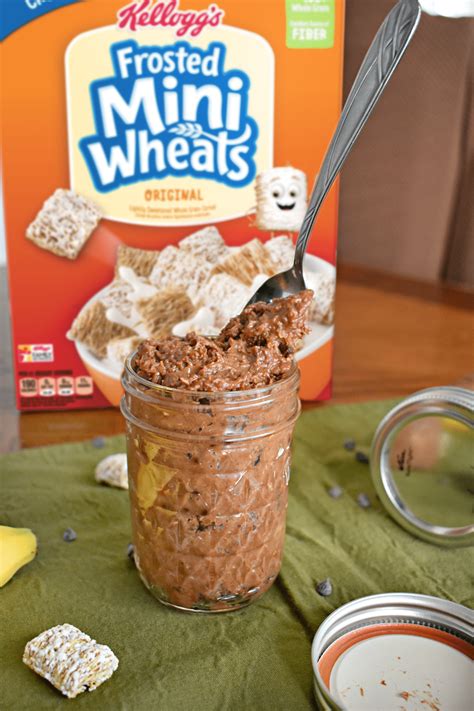 Chocolate Peanut Butter Banana Overnight Oats With Frosted Mini Wheats Crazy Adventures In