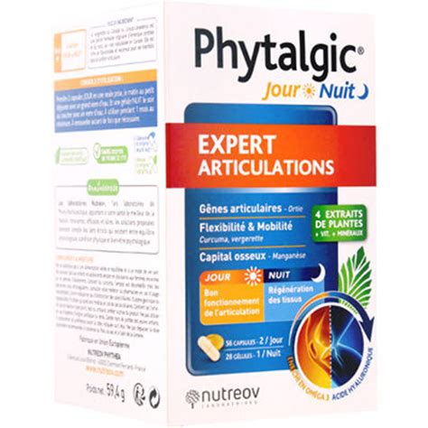 Phytalgic jour nuit expert articulations 56 capsules jour 28 gélules