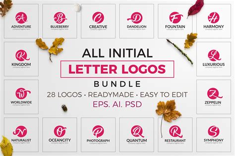All Initial Letter Logos Bundle | Branding & Logo Templates ~ Creative ...