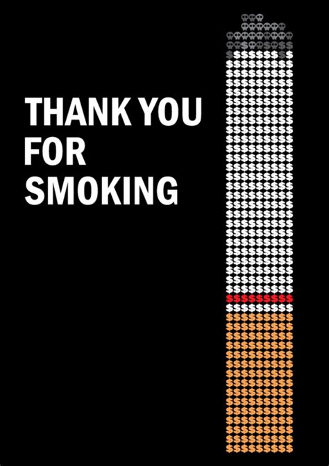 Commonista Minimal Movie Poster Thank You For Smoking 2005