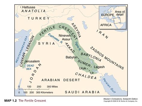 Fertile Crescent Bible Map