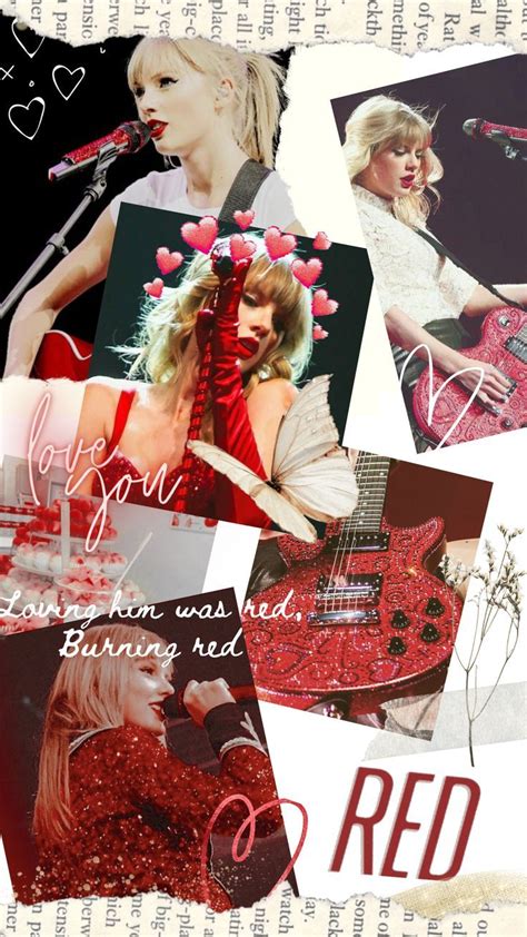 Taylor Swift- Red Album Wallpaper :) | Taylor swift red album, Loving ...