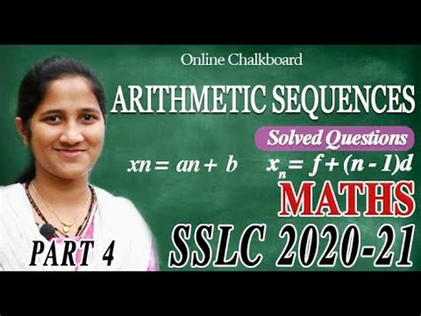 Sslc Maths Arithmetic Sequence Kite Victers Part