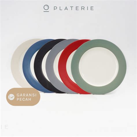 Jual Defect Saleby Platerie Piring Keramik Rim Dinner Plate Inch