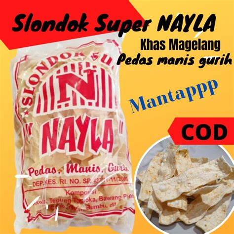 Jual Slondok Super Nayla Keripik Singkong Khas Magelang Kemasan Mentah