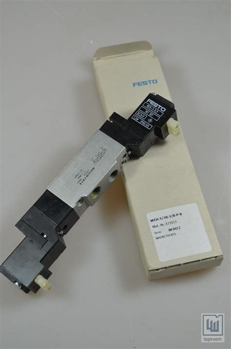 Festo MEH 5 3B 1 8 P B 173153 Magnetventil Solenoid Valve Neu