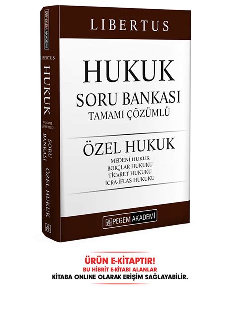 KPSS A Grubu Hukuk Soru Bankası Özel Hukuk E Kitap