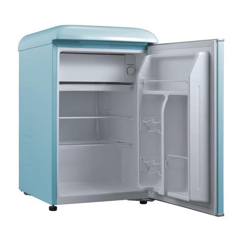 Galanz Retro Single Door 25 Cu Ft Mini Fridge With Freezer Bebop Blue