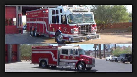 Squad 8 Squad Tender 8 Responding Phoenix Fire Department YouTube