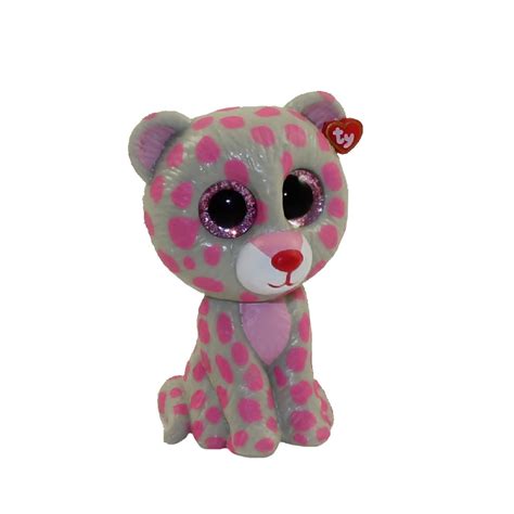 Ty Beanie Boos Mini Boo Figures Series 2 Tasha The Pink And Grey Leopard 2 Inch Mint