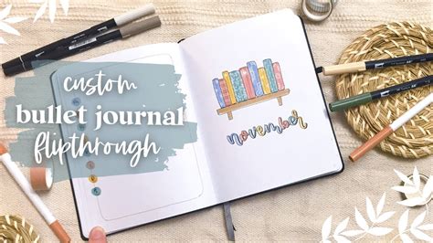 Book Themed Bullet Journal Flipthrough Bullet Journal Setup