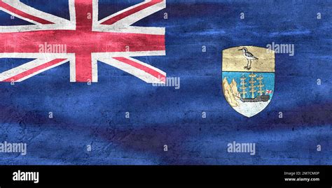 Saint Helena flag - realistic waving fabric flag Stock Photo - Alamy