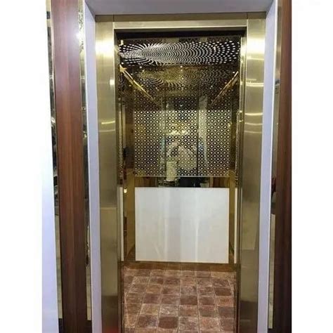 Stainless Steel Geared Passenger Elevators Max Persons Capacity 06 To