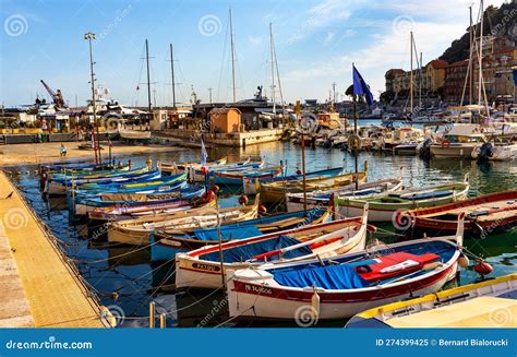 Nice Port With Yachts Boats And Pierces In Nice Port And Yacht Marina