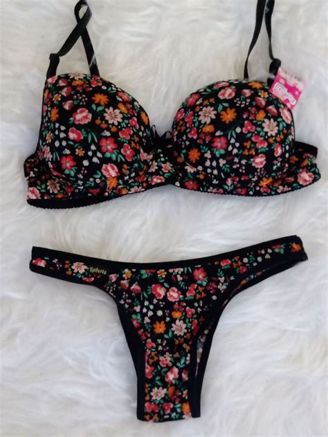 Conjunto Lingerie Preto Lingerie Feminina Nunca Usado Enjoei