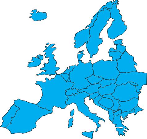 Europa Państwa Mapa Darmowa grafika wektorowa na Pixabay