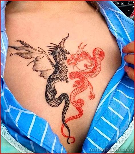 Tatuajes de dragón para parejas Tatuajeclub