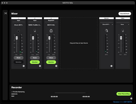 Shure Motiv Mix Software Mixer Recorder Challenger To R De Connect