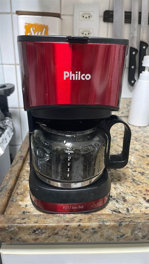 Cafeteira El Trica Philco Pcf Red Inox X Caras Vermelha Item