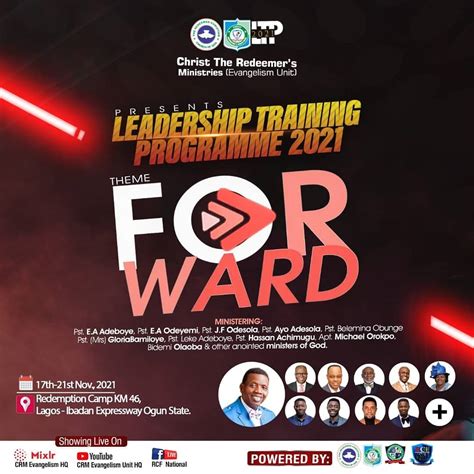 LEADERSHIP TRAINING PROGRAMME 2021 - Church Gist