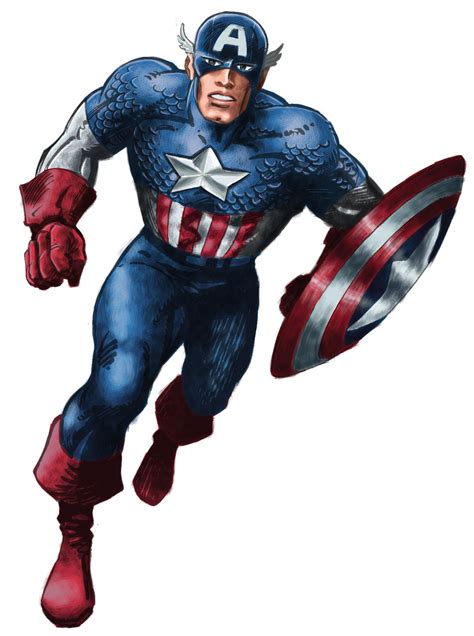 Jack Kirby - Captain America Color by Junior-Rodrigues on DeviantArt