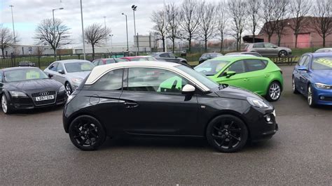 2016 Black White Roof Vauxhall Adam 14 I Vvt 16v Slam 3dr Youtube