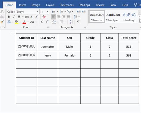 How To Merge Cells In Word With Merge And Center Cannot Merge And Entire Row Misses After