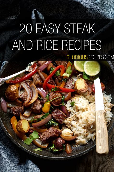 easy steak  rice recipes