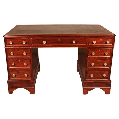 rare  century carved mahogany swedish pedestal desk  sale  stdibs