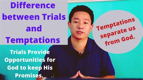 Difference Between Trials And Temptations Trials Provide