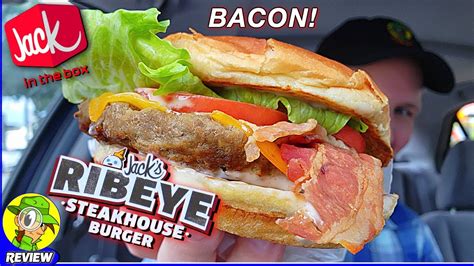 Jack In The Box® Ribeye Steakhouse Burger Review 🃏🥩👁️🍔 Bacon All American 🥓 Peep This Out 🕵️‍♂