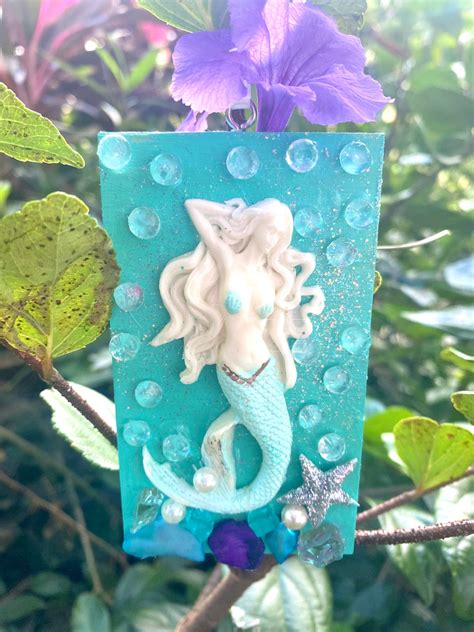 Mermaid Handcrafted Refrigerator Magnets Set Of Two Etsy