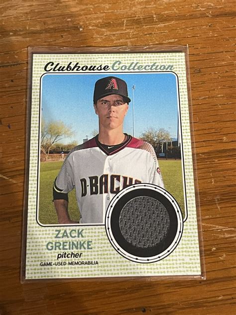 Topps Heritage Zach Greinke Ccr Zg Mt Clubhouse Collection Jersey