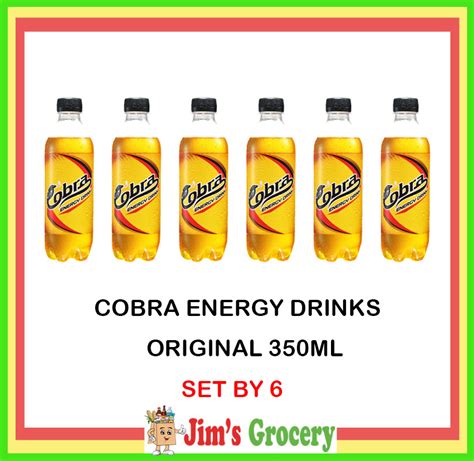 JIMS COBRA ENERGY DRINK ORIGINAL ORANGE 350ML SET BY 6 Lazada PH