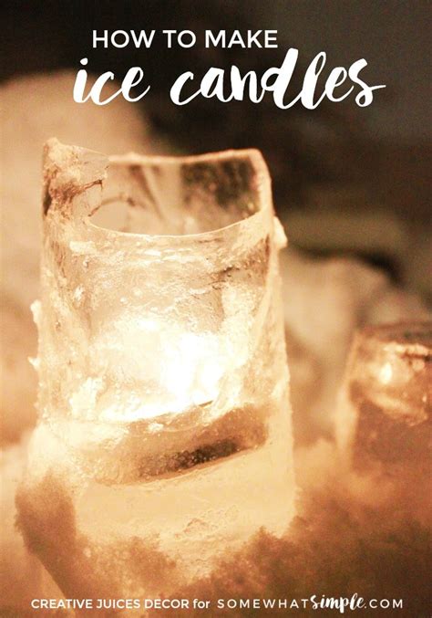 How To Make Ice Candles Easy Winter Decorations Somewhat Simple